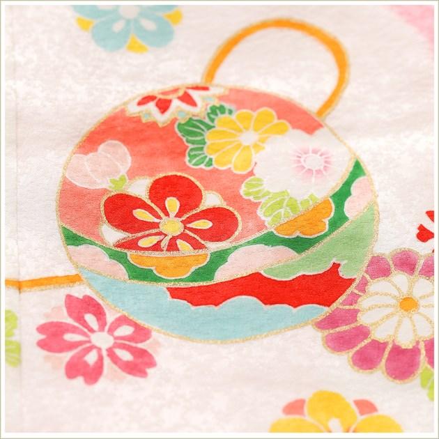 3歳女の子 正絹 着物 七五三レンタル 被布セット f1593 子供着物 人気