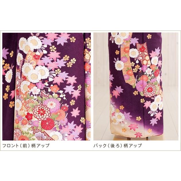 成人式 振袖レンタル 2026 １月 お正月 fb1118s 振り袖 着物レンタル 20歳 furisode レトロ 人気 紫に四季彩りの慶華 2026_2
