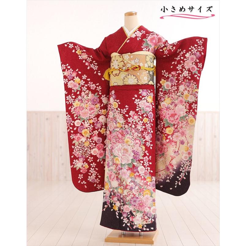 小さいサイズ 成人式 振袖レンタル 1月 お正月 fb1403ss 振り袖 着物