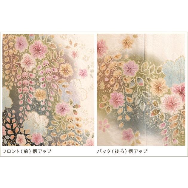 成人式 振袖レンタル １月 お正月 fb1456s 振り袖 着物レンタル 20歳 furisode レトロ モダン 正絹 人気 おしゃれ 高級 白クリーム絞り辻が花シンプルモダン｜rental-poem｜03