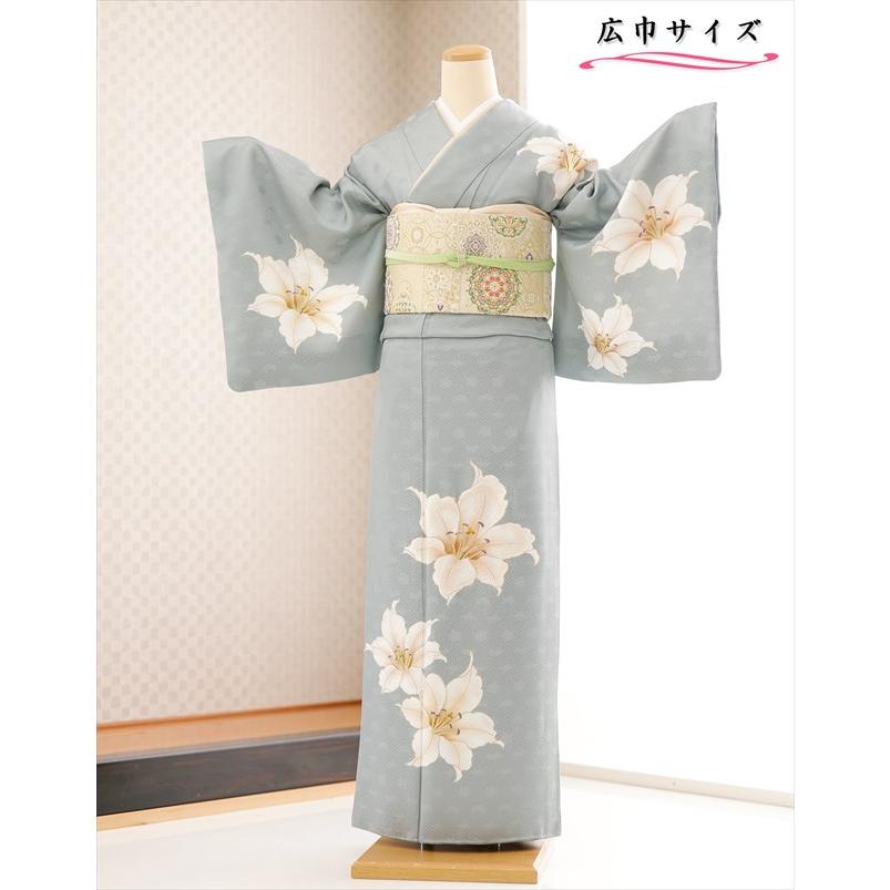 大きいサイズ 訪問着レンタル hh1609 卒業式 母 広幅 広巾 着物