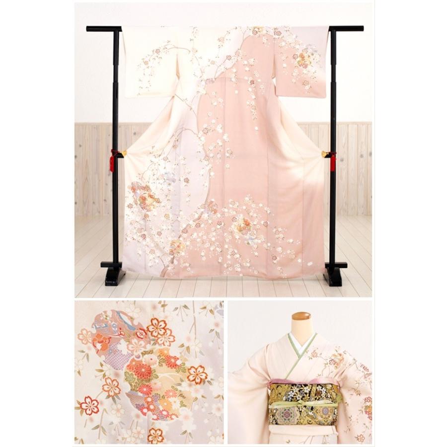 訪問着 フルセットa395七五三　入学式　お宮参り　結婚式 訪問着レンタル 結婚式 卒業式 入学式 七五三 hw1154 着物レンタル