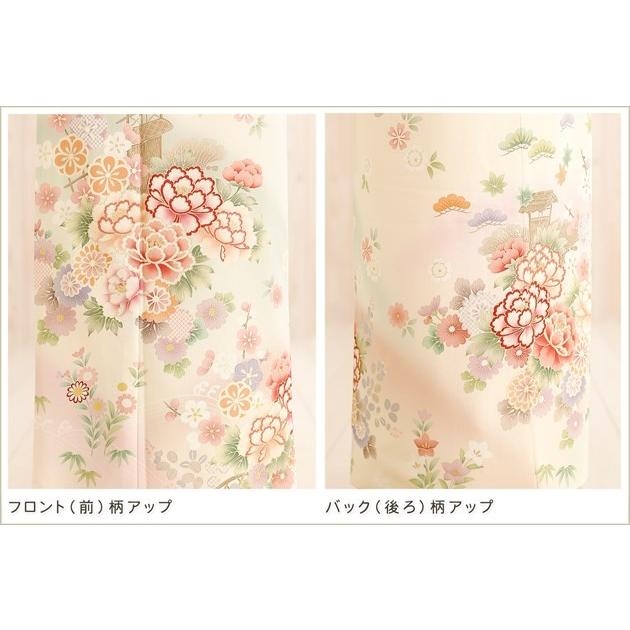 美品！着物 訪問着 お宮参り 入学式 卒業式 訪問着レンタル hw1290 卒業式 母 着物 入学式 ママ 七五三 お宮参り