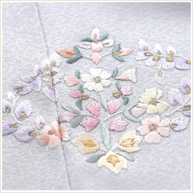 早い者勝ち‼️七五三、卒業式、入学式ピッタリ♡上品花模様刺繍の 