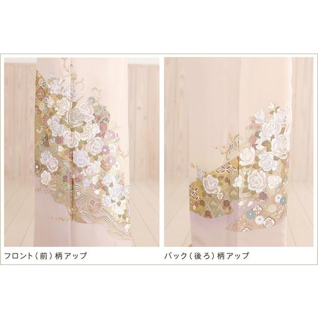 ♦︎豪華絢爛♦︎薔薇柄ピンク♦︎桂　由美♦︎新品♦︎仮絵羽♦︎金彩加工♦︎お仕立てなし♦︎単品♦︎ ♦︎豪華絢爛♦︎薔薇柄ピンク♦︎桂 由美♦︎新品♦︎仮絵羽♦︎金彩