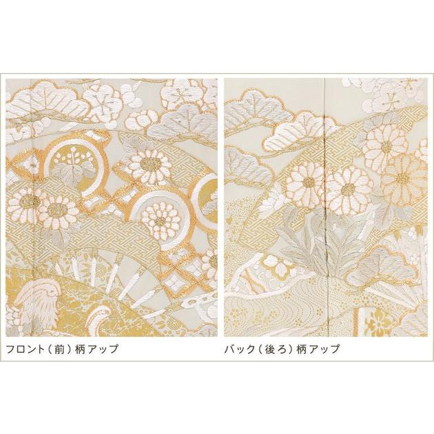 色留袖＊袷着物 刺繍 梅模様 背紋有 灰色 正絹 入学卒業式結婚式 3SC4 色留袖（袷） - きもの六花（ricca） | 大阪市北区中崎町 | 和裁・着付け