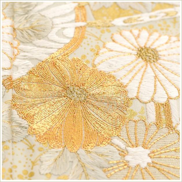 色留袖＊袷着物 刺繍 梅模様 背紋有 灰色 正絹 入学卒業式結婚式 3SC4 中古） 色留袖 濃グレー フォーマル ちりめん 染め金駒刺繍 金彩 鳳凰