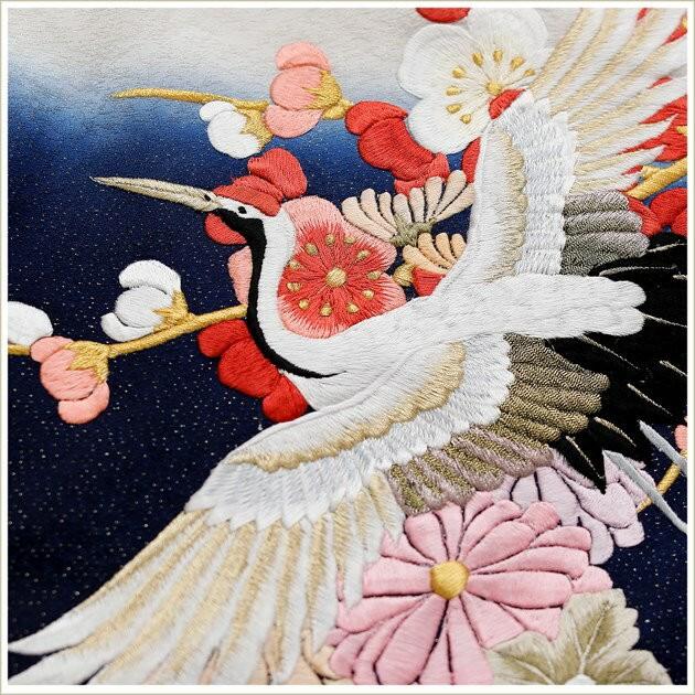 打掛　色打掛　正絹　総刺繍　金鶏鳥 色打掛レンタル 結婚式 フォトウェディング 新郎紋付きセット 打掛け