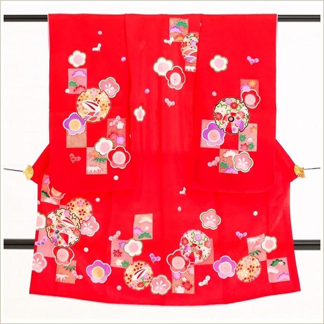 3歳 女の子 帯セット 着物レンタル 七五三 j3009 子供着物 753 結び帯