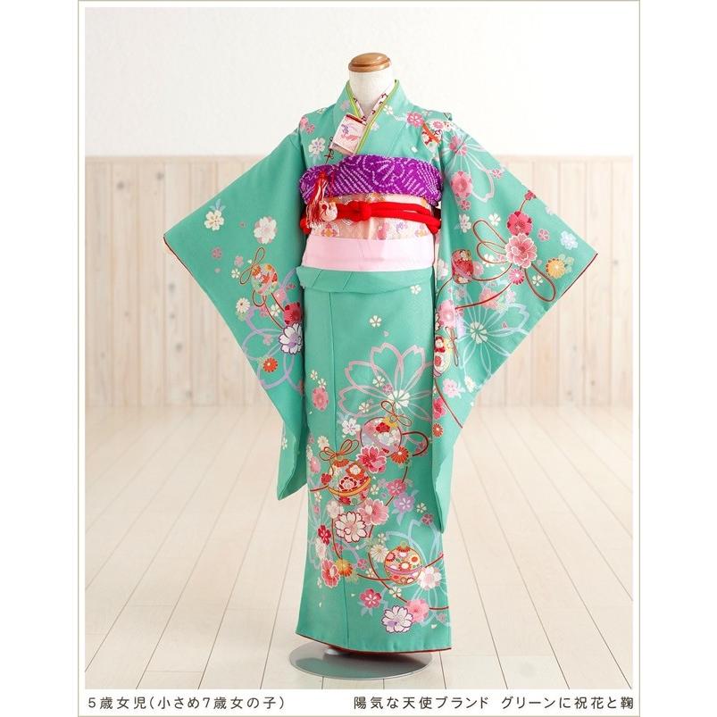 5歳女の子 着物レンタル 小さめ7歳 七五三レンタル j5003 子供着物