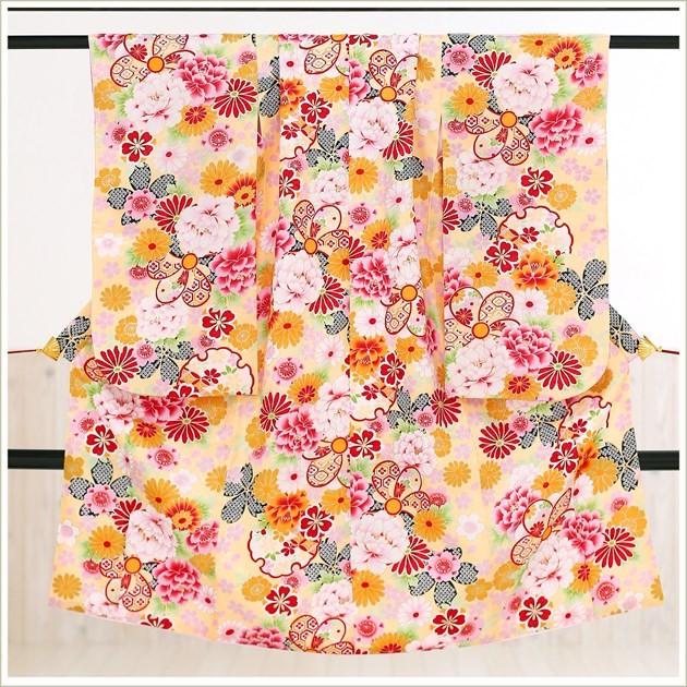 7歳 七五三レンタル 小さいサイズ 5歳女の子 着物レンタル j5016