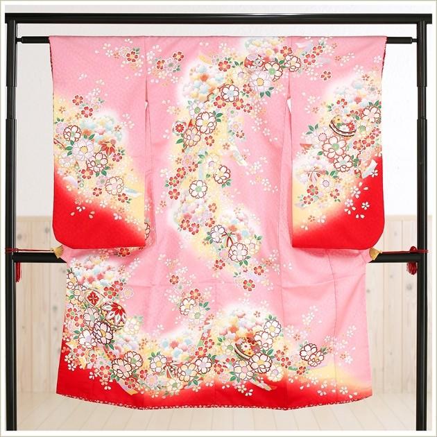 7歳 女の子 七五三レンタル 着物レンタル j7082 フルセット 753 子供