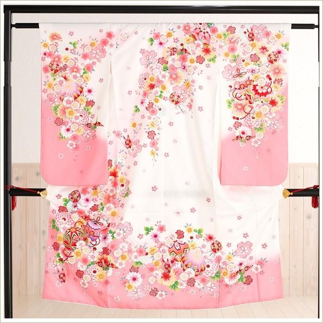 7歳 女の子 七五三レンタル 着物レンタル j7085 フルセット 753 子供