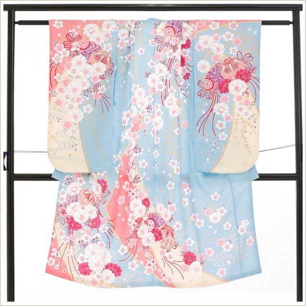 七五三 7歳 女の子 着物レンタル j7299 フルセット 753 子供着物 七草