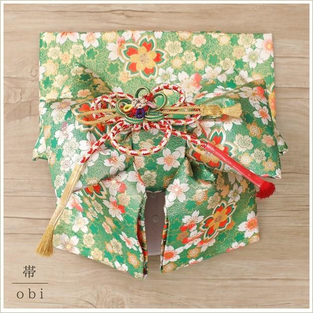 7歳 女の子 七五三 正絹 着物レンタル j7310 フルセット 753 子供着物