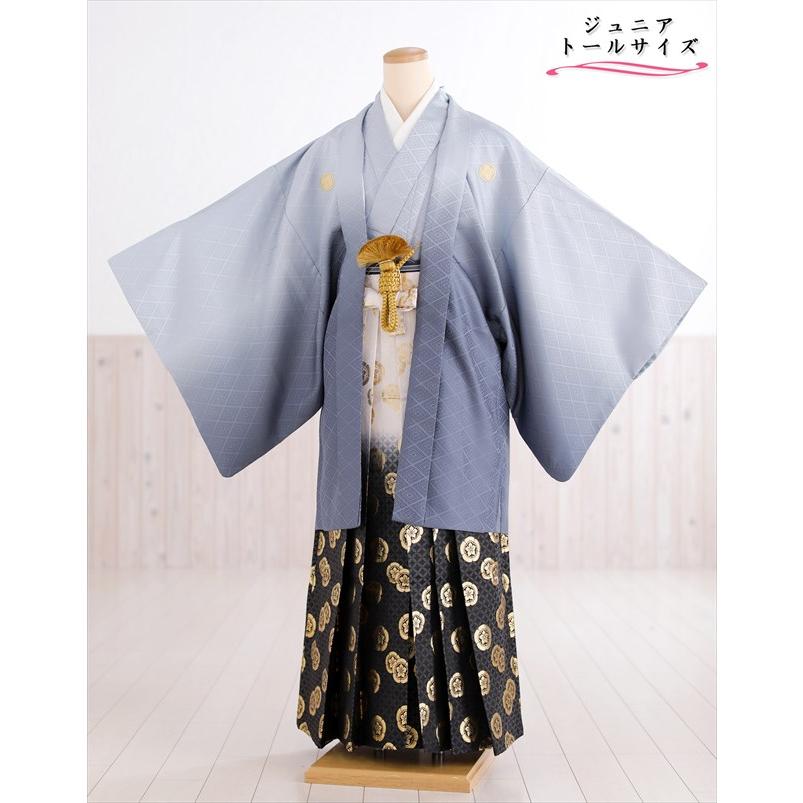 身長160cm 165cm 小学校卒業式 ジュニア紋付袴レンタル 男 jbmo069-4