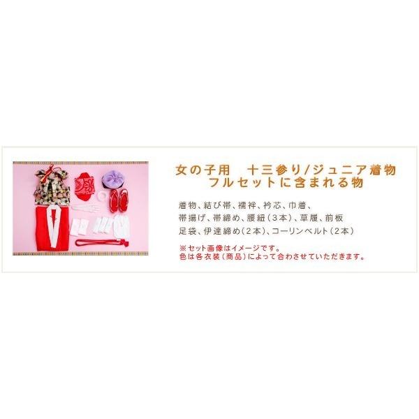 10歳〜13歳 子供振袖レンタル jk0136 女の子 ジュニア着物 十三参り 1