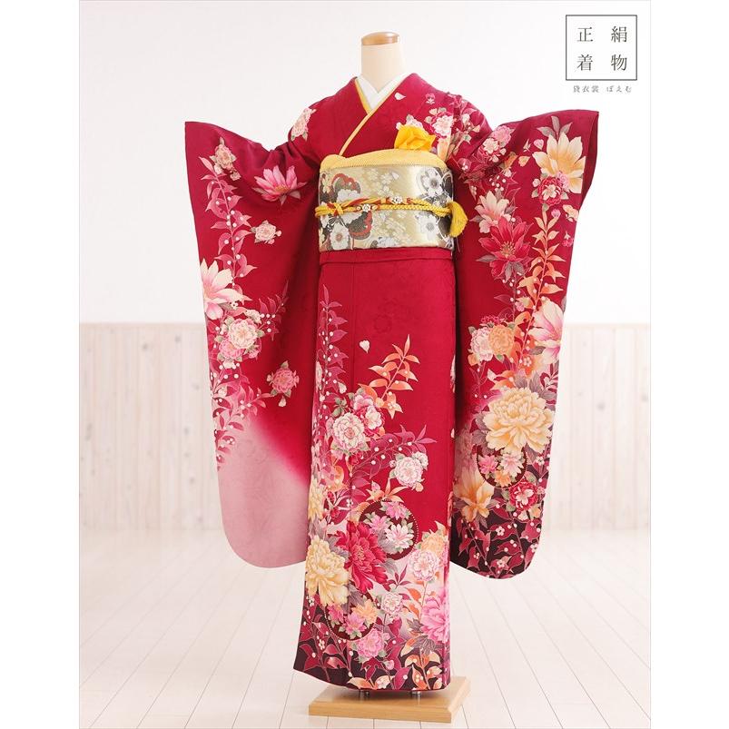 12歳前後 正絹 ジュニア振袖レンタル jkfb1400 女の子 ジュニア着物 十