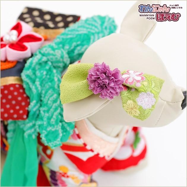 最終お値下げ saoyuko 犬お着物 2Sサイズ 美品 犬猫服1点限り お引きずりの大振袖 SSサイズ oh-09 | 犬服・猫ペット服