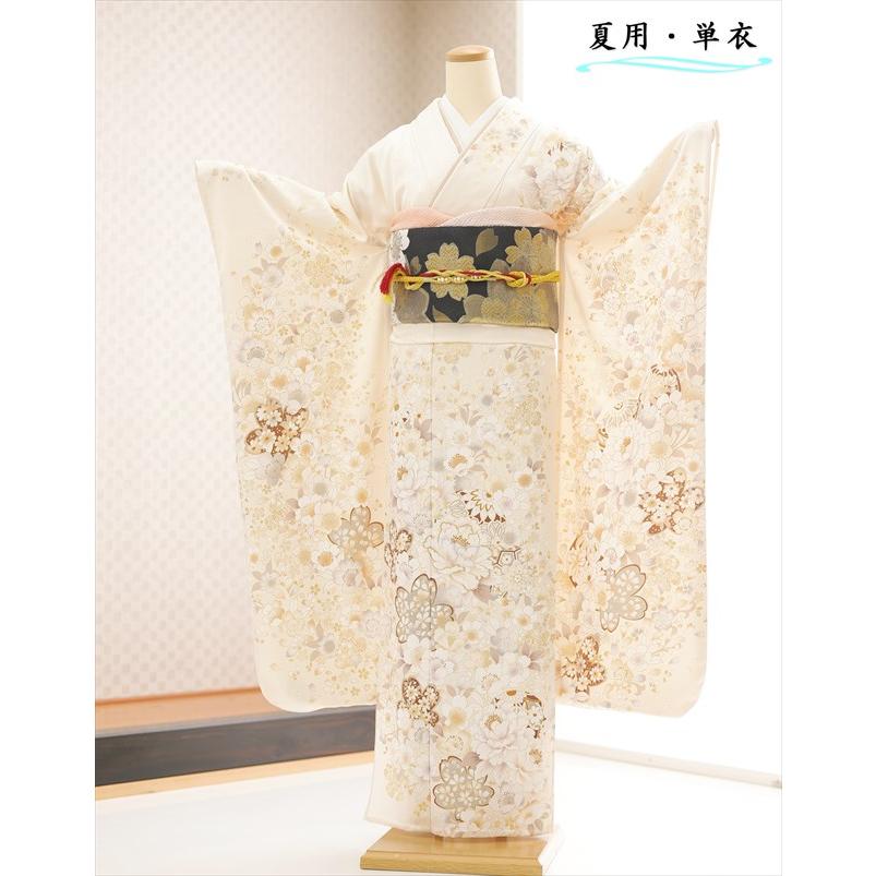 夏用レディース着物 振袖 洗える着物 小紋 成人式振袖 お祭り 単衣 夏用 単衣 振袖レンタル sf8031 結婚式 結納 夏の成人式 着物レンタル