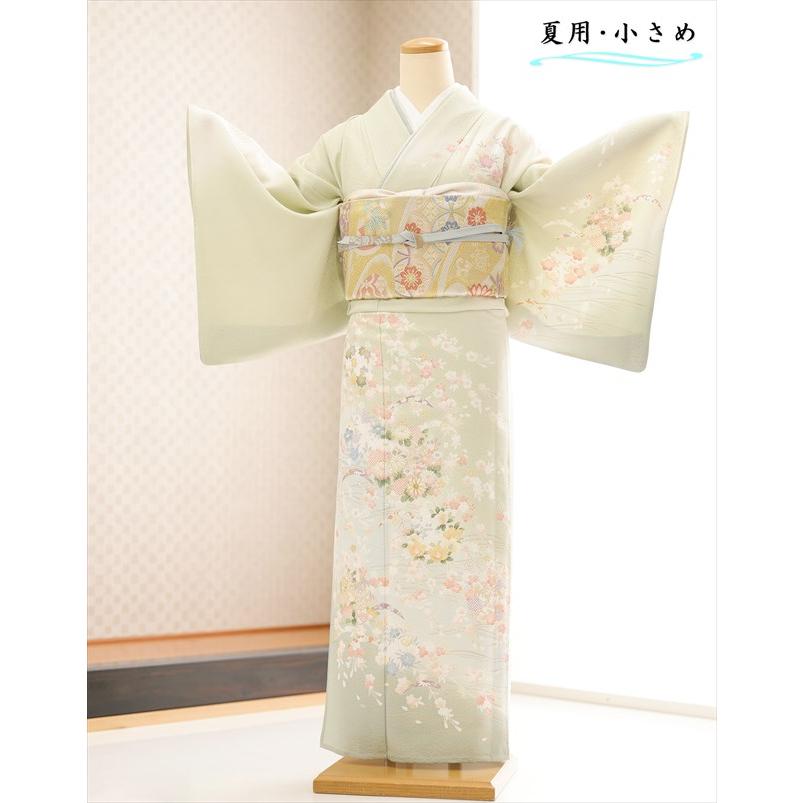 夏用 単衣 小さめサイズ 150cm前後 訪問着レンタル sh1706 ママ 母親