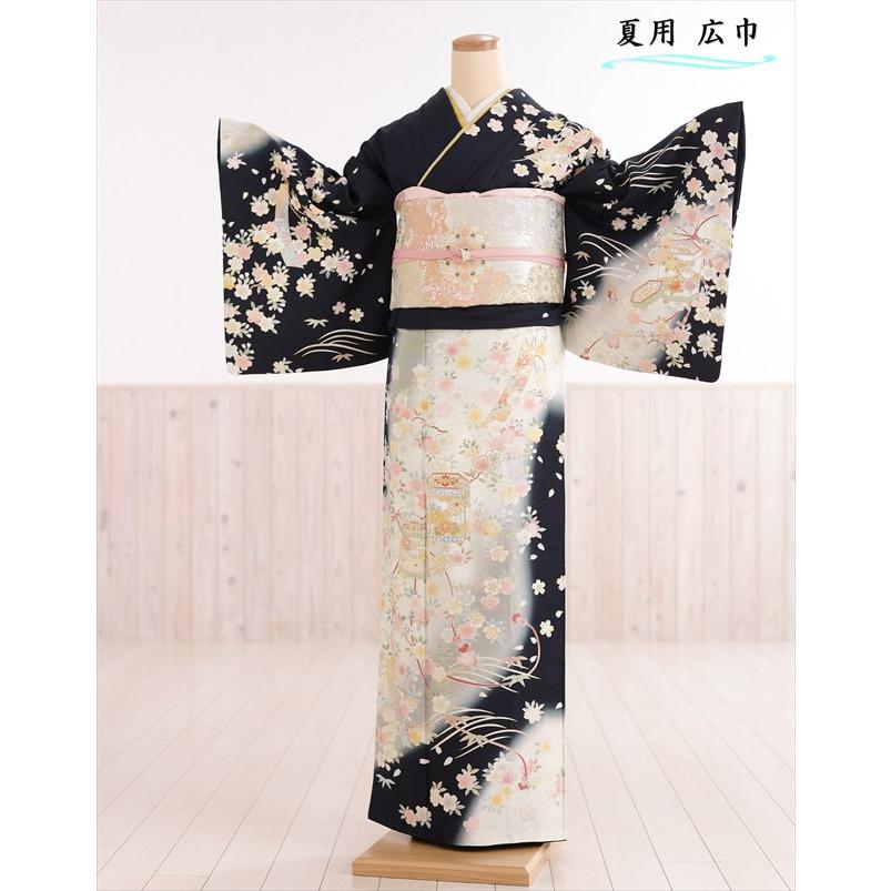 夏用 単衣 大きいサイズ 訪問着レンタル shh1117 広巾 着物レンタル
