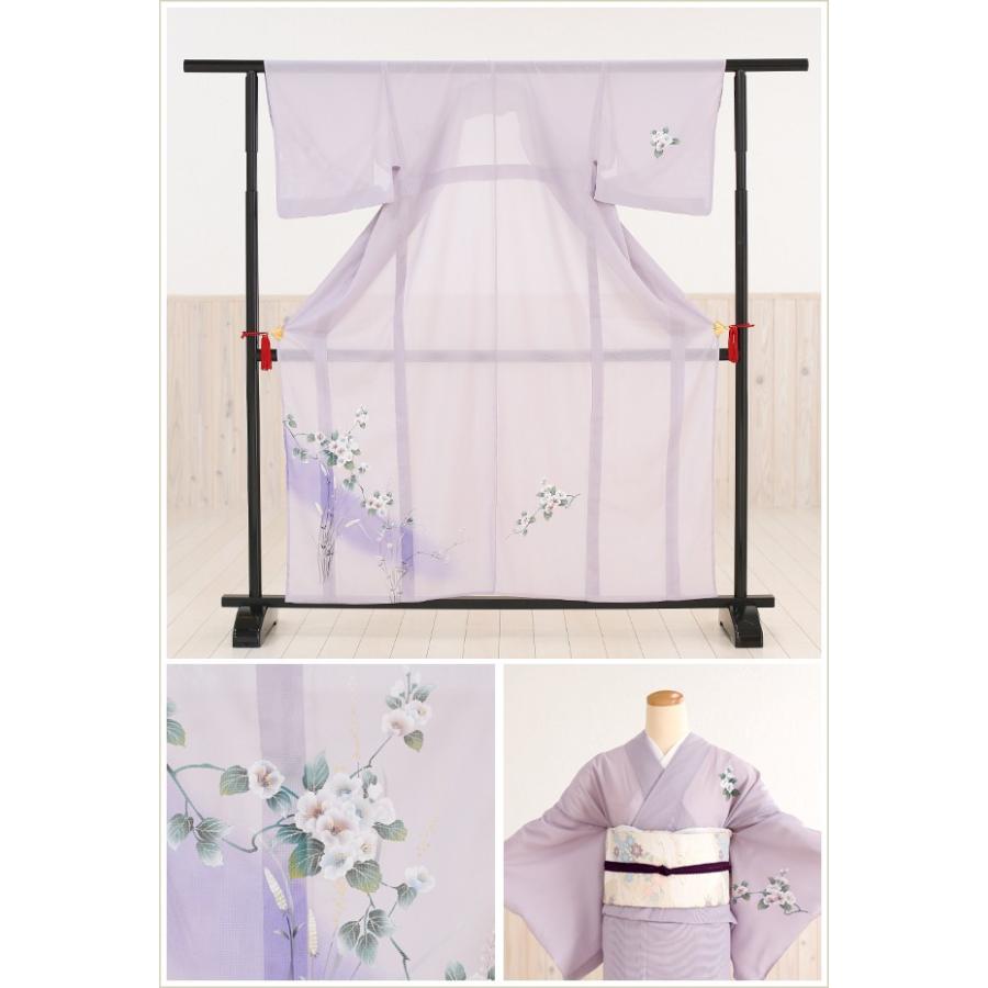 夏用 絽 訪問着レンタル sr5004 着物レンタル フルセット ママ 母親