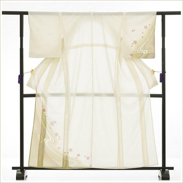 夏用 絽 訪問着レンタル 150cm対応 sr5033 着物レンタル フルセット