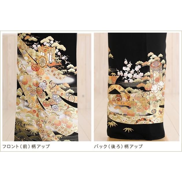 桂由美ブランド[留袖レンタル][黒留袖レンタル][留め袖][結婚式]  京雅　ts113/着物レンタル/フルセット/人気/母親 | YUMI KATSURA | 02