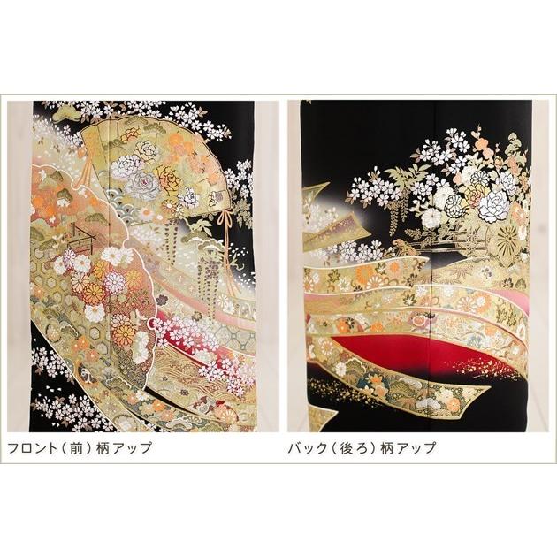桂由美 留袖レンタル ts165-3 黒留袖 フルセット 留め袖 結婚式 「万葉の響き」 着物レンタル 人気 母親 Yumikatsura 留袖レンタル 桂由美 ts165 留め袖 結婚式 母親