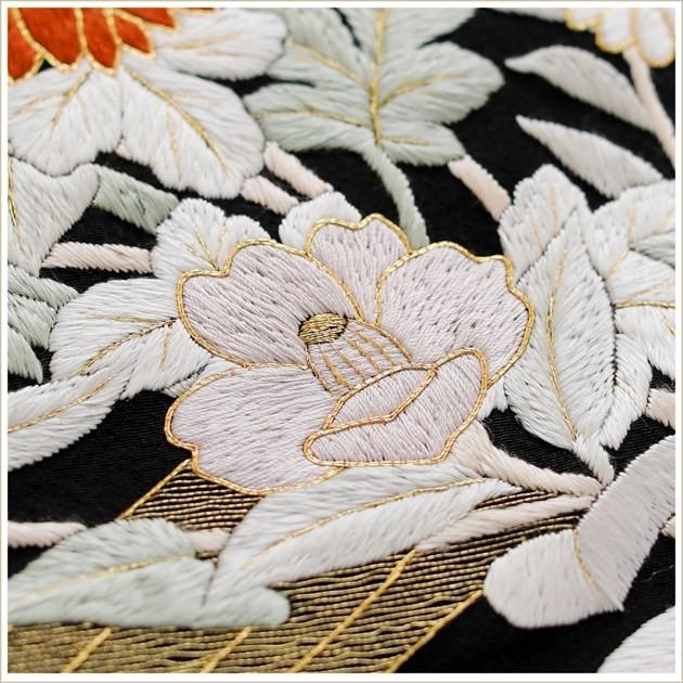 留袖レンタル 手刺繍 ts217 黒留袖 結婚式 母親 フルセット 留袖レンタル 手刺繍 ts217 黒留袖 結婚式 母親 フルセット