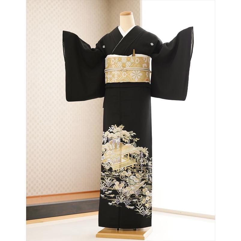 和田光正 留袖レンタル ts255 特選プレミアム 黒留袖 結婚式 母親 フル