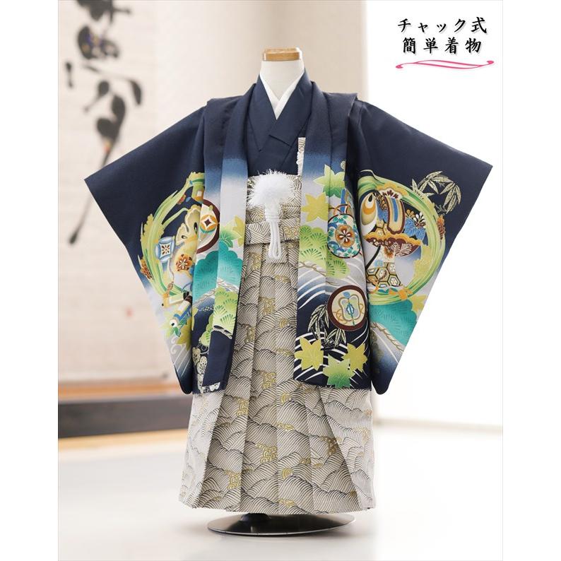 チャック式 簡単ワンタッチ着付け 感動楽チャック 3歳 男の子 七五三