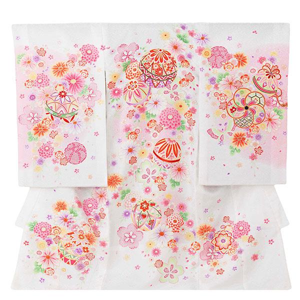 お宮参り 産着 レンタル 女の子 初着 掛け着 初着セット ( ) 0024 白