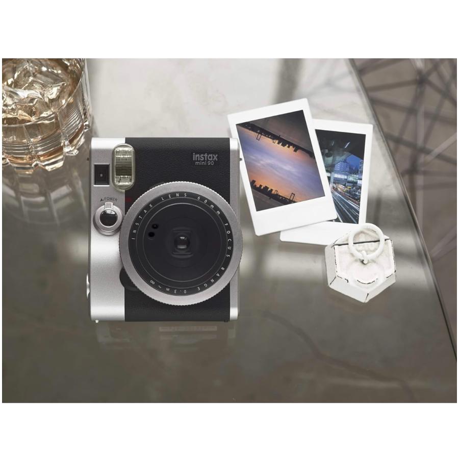 FUJIFILM インスタントカメラ instax mini 90 チェキ 本体 ネオクラシック ブラック INS MINI 90 NC 新品 NEO CLASSIC｜rentat｜02