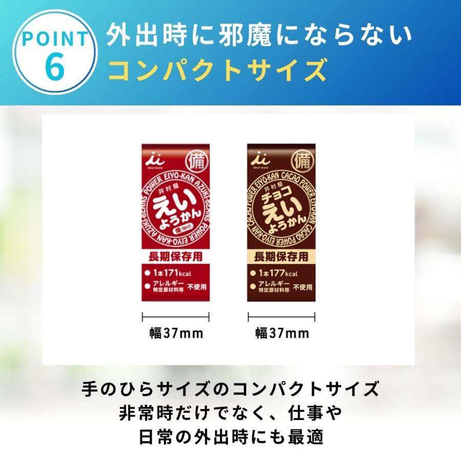 井村屋 えいようかん 非常食 保存食 10本入り 長期保存 防災備蓄 栄養