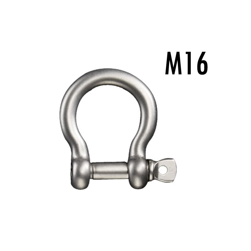 最大85%OFFクーポン ステンレスボウシャックル（弓シャックル）M16