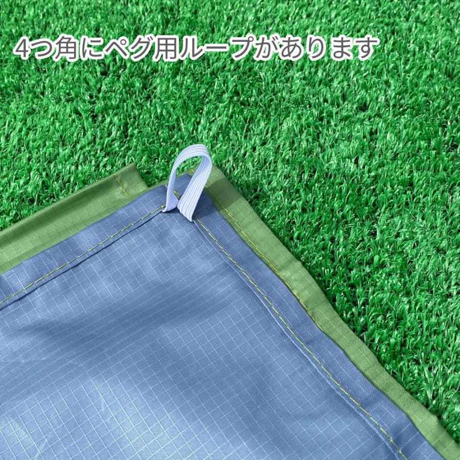 防水レジャーシート コンパクト 2m x 2.1m 軽量 薄型 ビーチマット