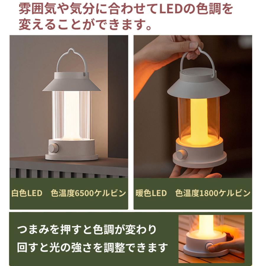 調光・調色機能付きLEDランタン 720ルーメン バッテリー内臓 10000mAh