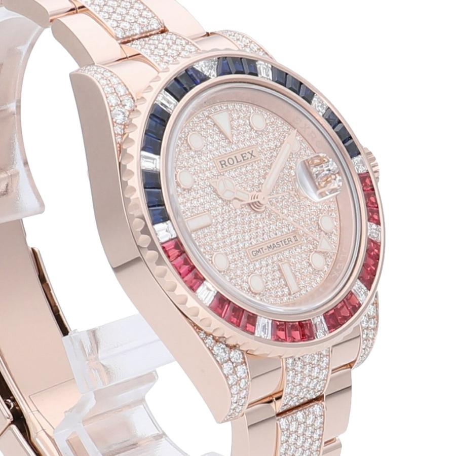 GMTマスター [新品]ロレックス GMTマスターII 126755SARU パヴェ