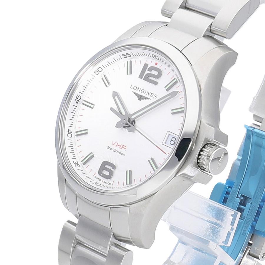 美品【稼働】ロンジン コンクエスト 腕時計 V.H.P コンビ ホワイト メンズ LONGINES（ロンジン） [新品]ロンジン コンクエスト V.H.P. L3.316.4