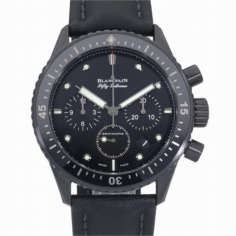 [未使用]ブランパン フィフティ ファゾムス バチスカーフ フライバック クロノグラフ ブラック 5200-0130-B52A メンズ 送料無料 腕時計 | BLANCPAIN