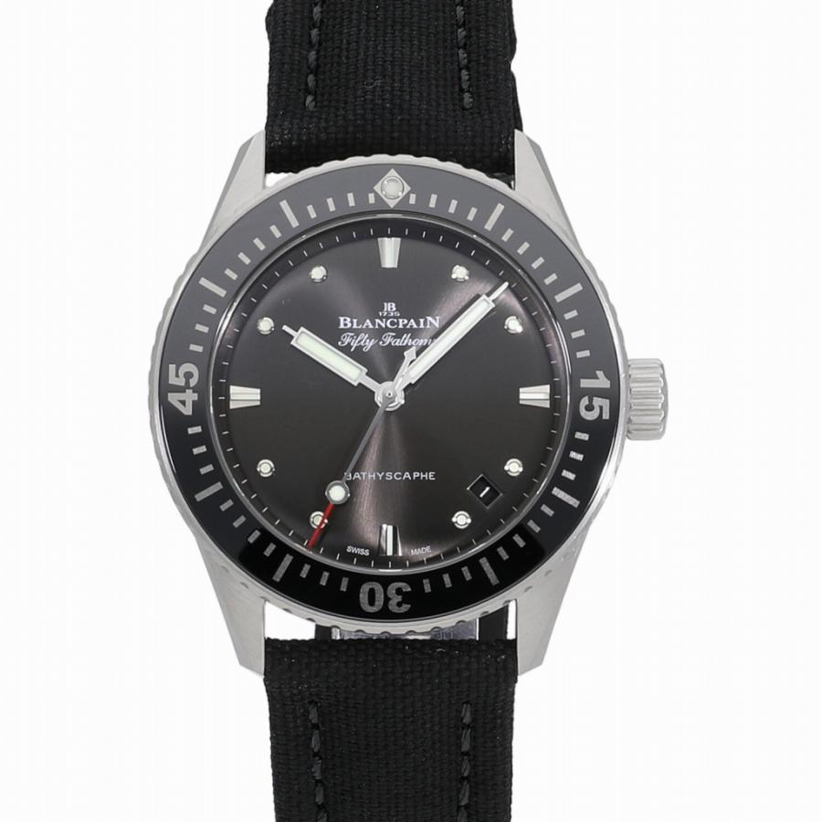 [b6072]ブランパン フィフティーファゾムズ バチスカーフ ブラック 中古 BLANCPAIN（ブランパン） [中古]ブランパン フィフティーファゾムズ