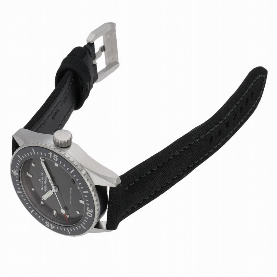 [b6072]ブランパン フィフティーファゾムズ バチスカーフ ブラック 中古 BLANCPAIN（ブランパン） [中古]ブランパン フィフティーファゾムズ