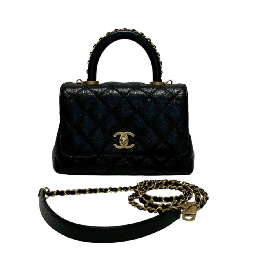 シャネル CHANEL ココハンドル28 2WAYバッグ ショルダーバ【中古】 CHANEL（シャネル） [中古]シャネル マトラッセ ココハンドル 2WAY