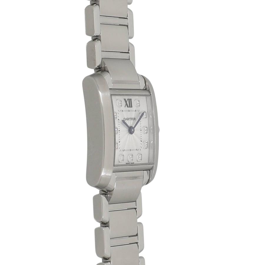 カルティエ タンクフランセーズSM WE110006 レディース 中古 腕時計 中古)CARTIER カルティエ タンク フランセーズ SM WE110006（商品ID