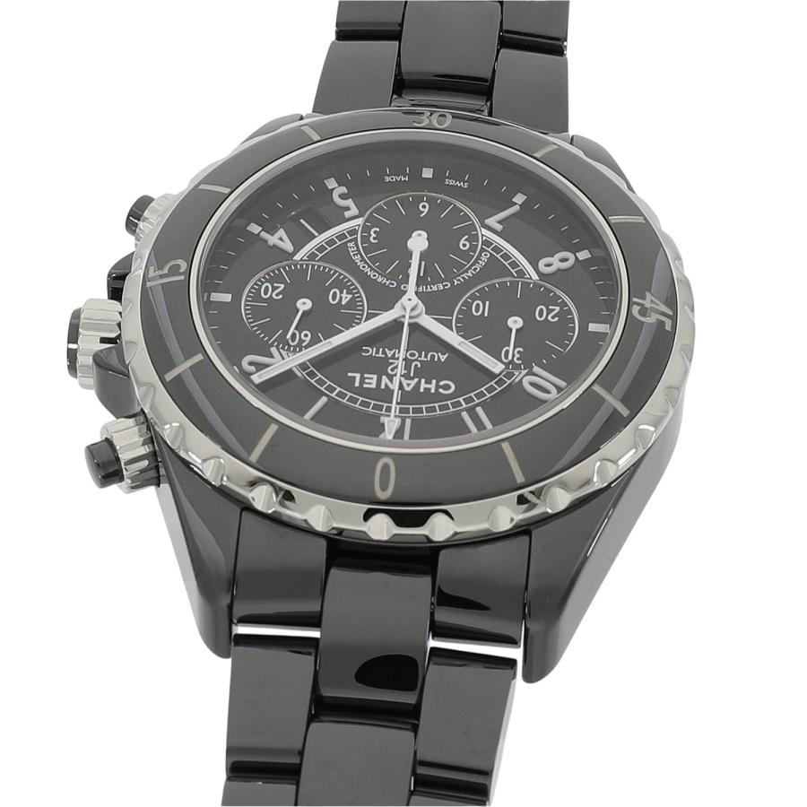 J12 [中古]シャネル クロノグラフ 41ミリ H0940 ブラック メンズ
