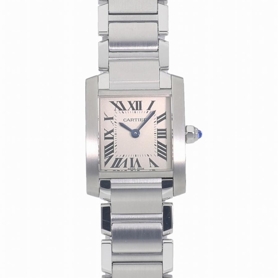 最新コレックション SM タンクフランセーズ カルティエ シルバー 腕時計 送料無料 レディース（女性用） 中古 W51008Q3 腕時計