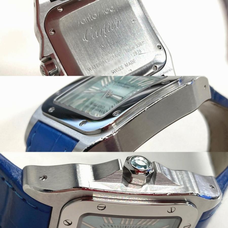 SANTOS DE CARTIER [中古]カルティエ サントス100 MM サントス100周年