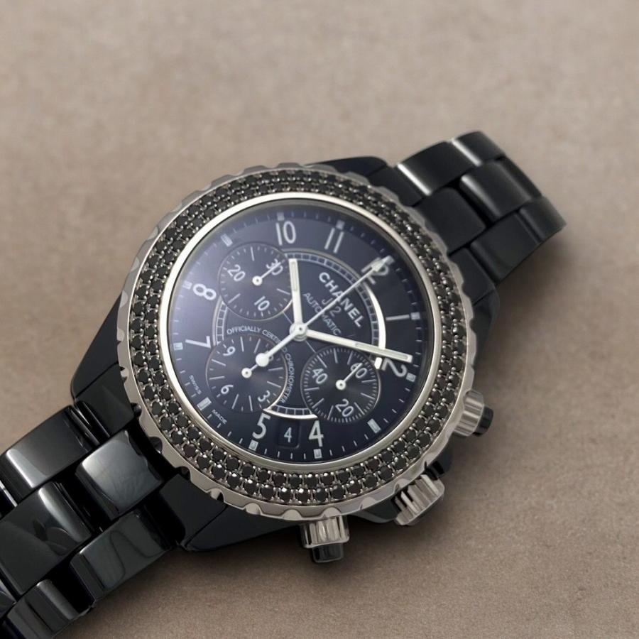 CHANEL シャネル J12 クロノグラフ ベゼル ブラック CHANEL シャネル J12 クロノグラフ ベゼル ブラック